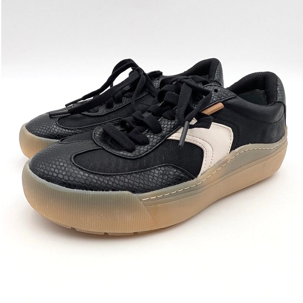 Dr. Scholl's Time Off Win Platform Sneakers Women's Black Size US6.5M EU36.5